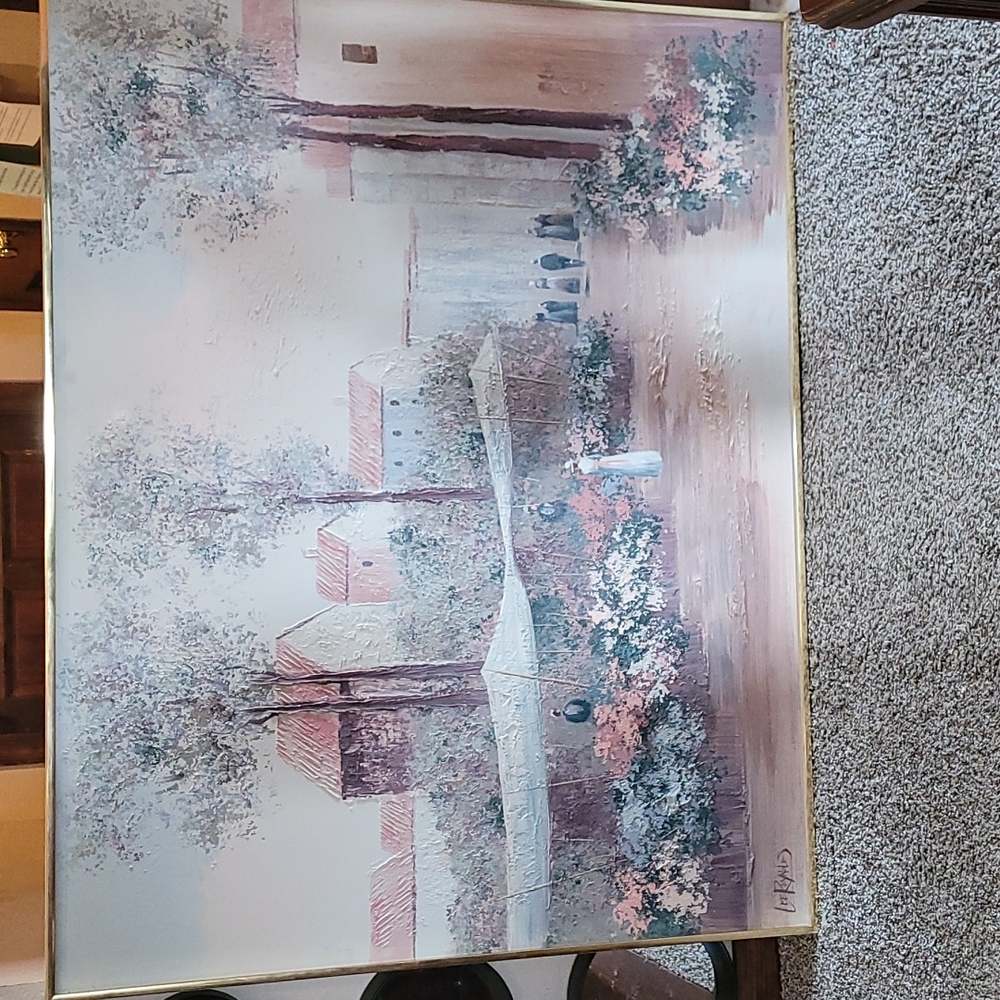 Lee Reynolds authentic original framed painting on canvas